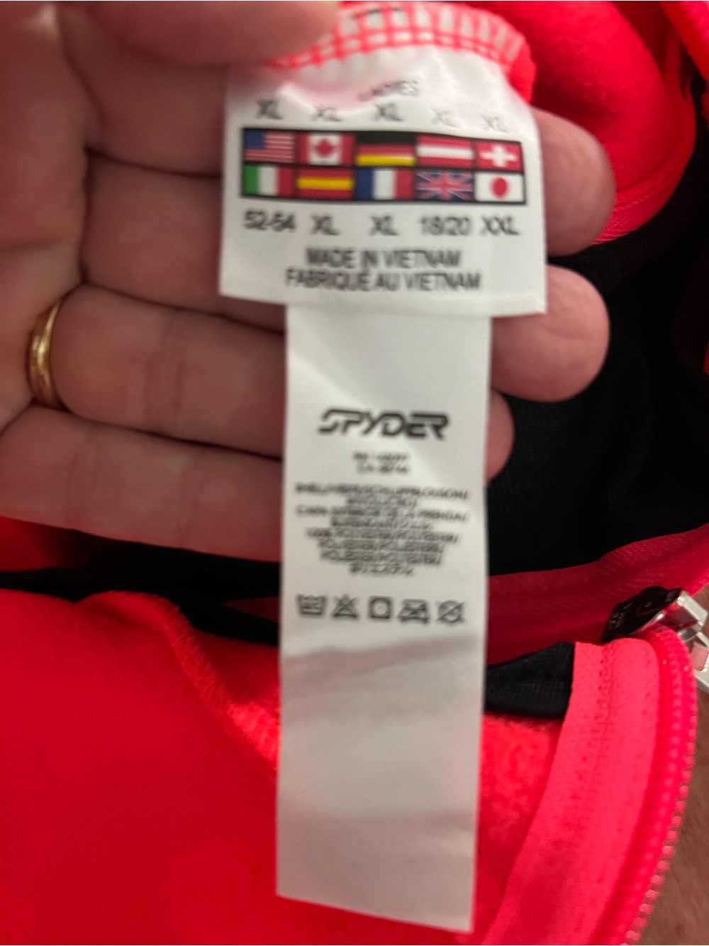 Spyder Women’s Red Full‑Zip Fleece Jacket - Picture 9 of 9